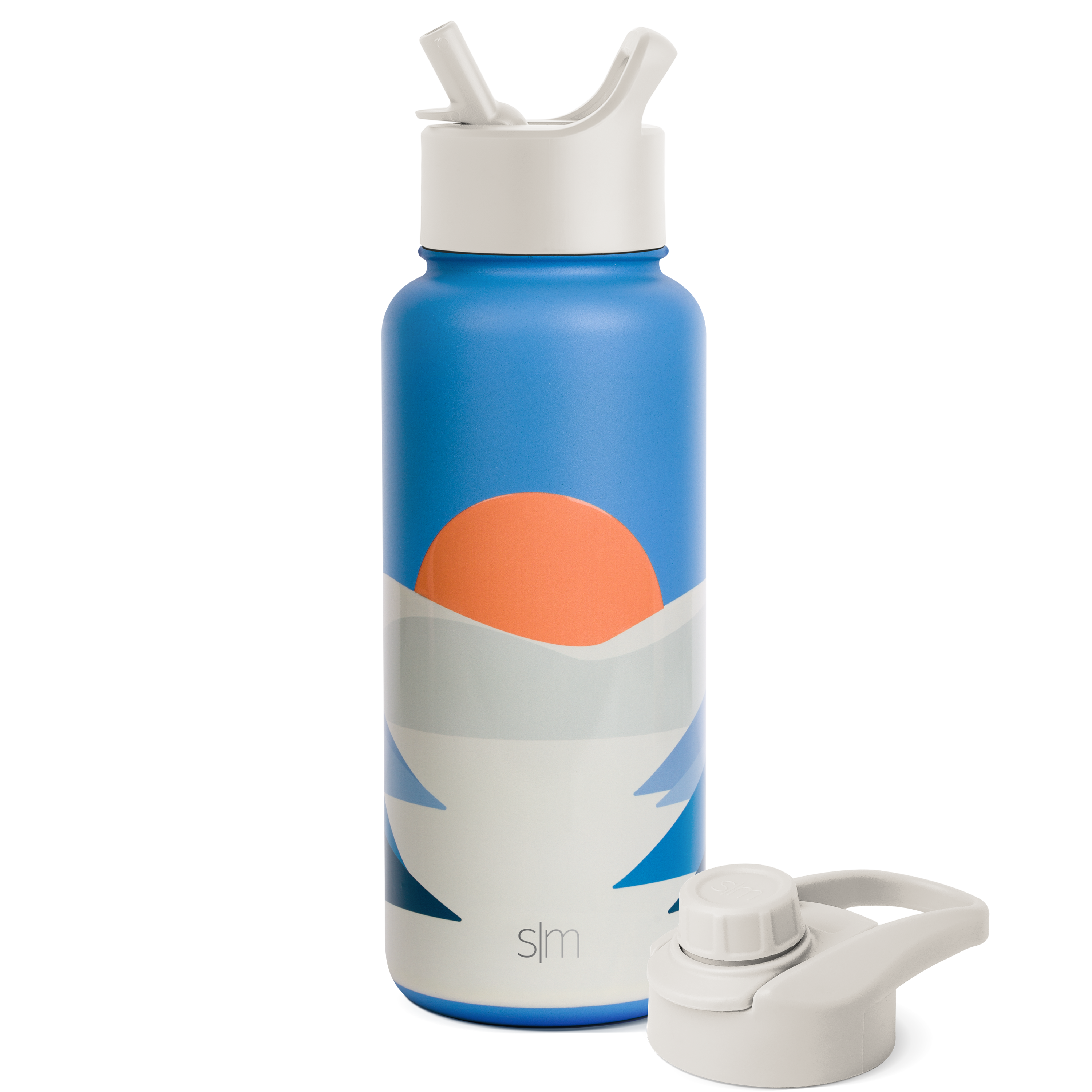 Summit Water Bottle with Straw Lid and Chug Lid