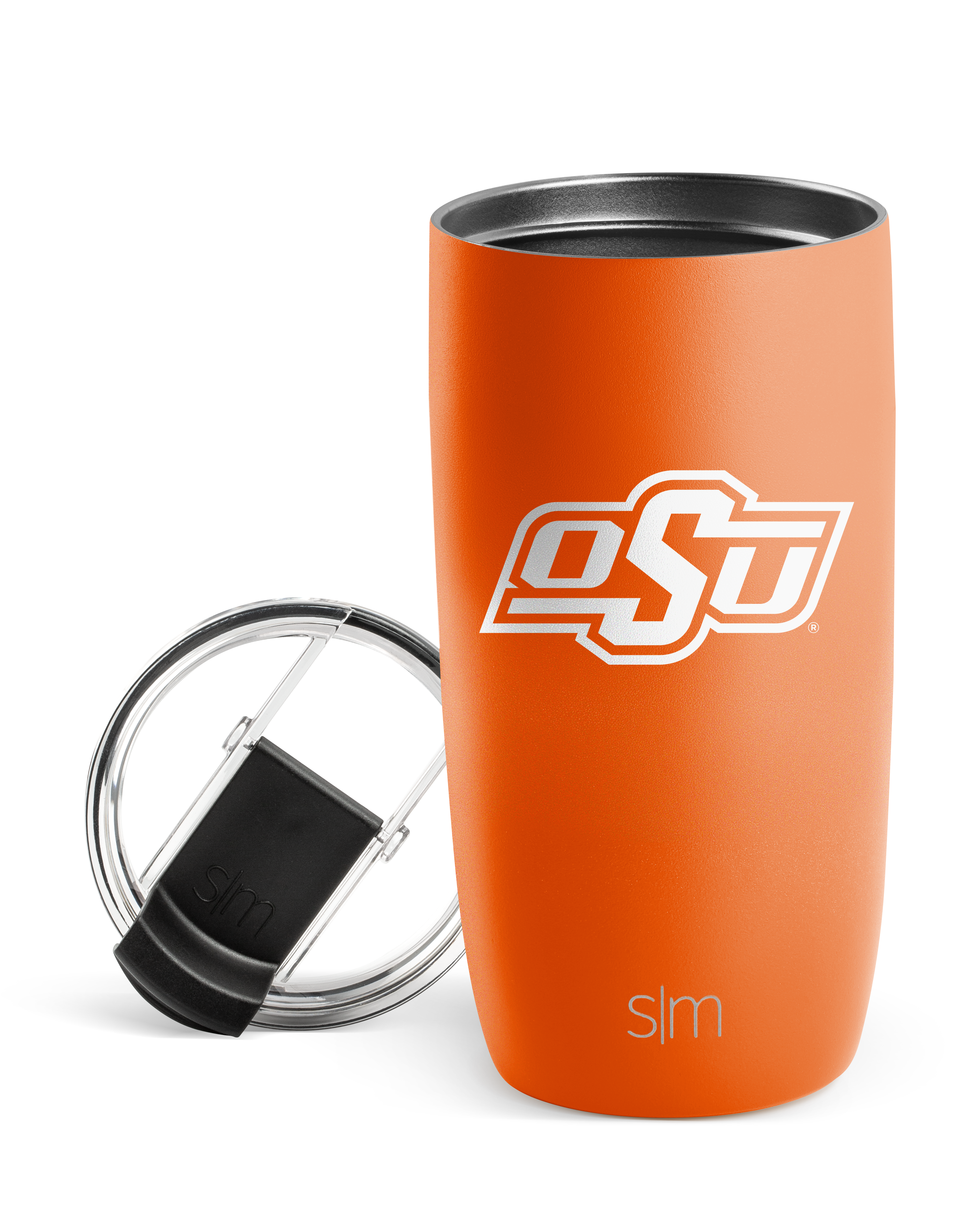 Collegiate Voyager Tumbler with Clear Flip Lid & Straw