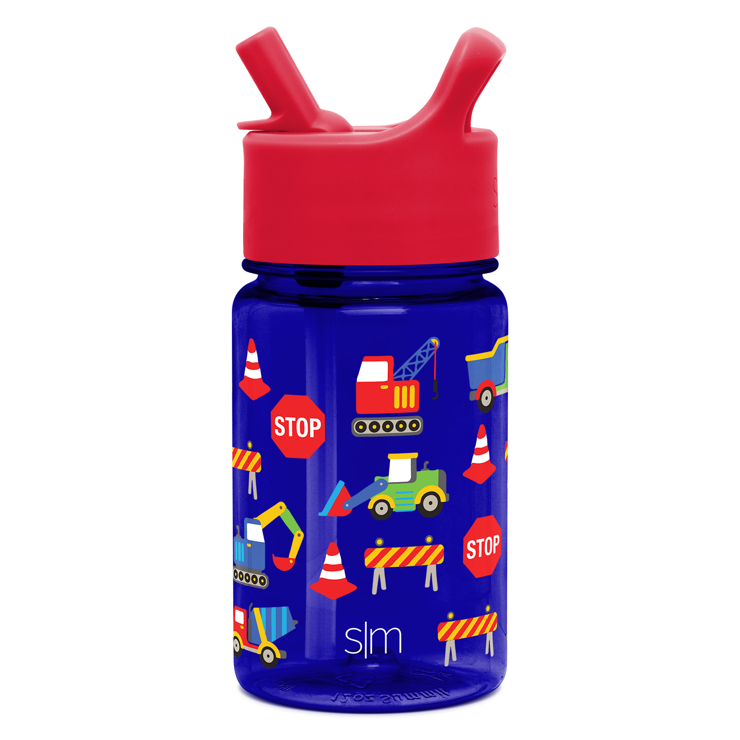 Summit Kids Plastic Water Bottle with Straw Lid