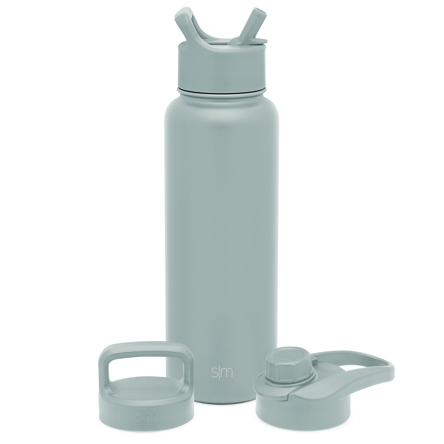 Summit Water Bottle with Straw Lid, Chug Lid, and Handle Lid